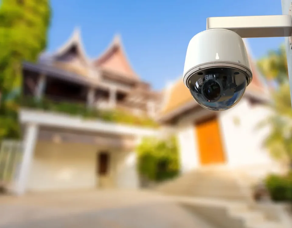 casa com cameras para segurança residencial