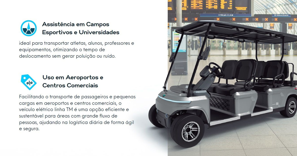 Como a mobilidade exclusiva melhora a segurança em condomínios? Benefícios do veículo elétrico da linha TM para transporte ágil em grandes espaços